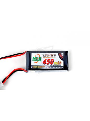 NXE 2-Cells 450mAh 30C LiPo-JST