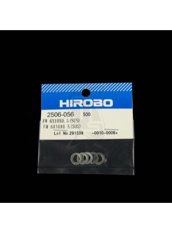 HIROBO 2506-056 Flat Washer 6x10x0.5T (SUS)