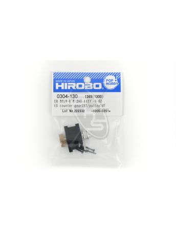 HIROBO 0304-130 EB Counter Gear 28T with Pulley 14T
