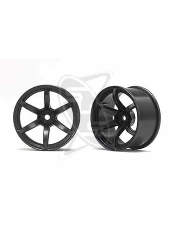 YOKOMO RP-6213B6A RP Drift Wheel 6 Spoke 01 Offset 6mm (Black)