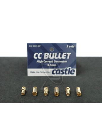 Castle Creations 5.5mm Bullet Connectors (3 pairs)