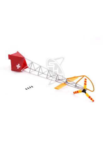 Hirobo 0301-027 XRB Lama Tail Truss (Silver)