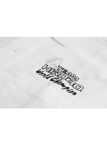 Hirobo 2515-139 Polo Shirt - White (Size: M)