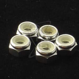 HIRO SEIKO 4mm Alloy Nylon Wheel Nut (Silver)