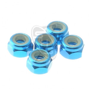 HIRO SEIKO 4mm Alloy Nylon Wheel Nut (T-Blue)