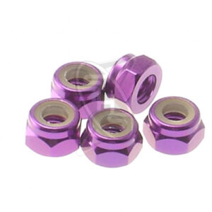 HIRO SEIKO 4mm Alloy Nylon Wheel Nut (Purple)