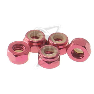 HIRO SEIKO 4mm Alloy Nylon Wheel Nut (Red)