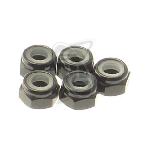 HIRO SEIKO 4mm Alloy Nylon Wheel Nut (Black)