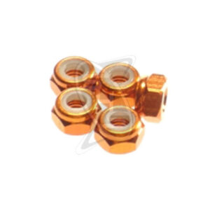 HIRO SEIKO 4mm Alloy Nylon Wheel Nut (Orange)