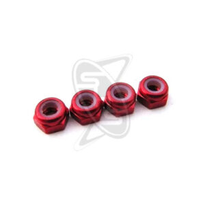 HIRO SEIKO 3mm Alloy Nylon Wheel Nut – S (Red)