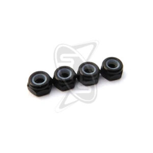 HIRO SEIKO 3mm Alloy Nylon Wheel Nut – S (Black)
