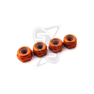 HIRO SEIKO 3mm Alloy Nylon Wheel Nut – S (Orange)