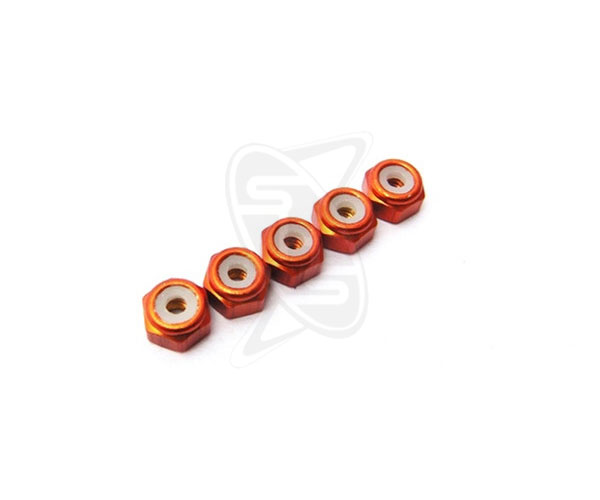 HIRO SEIKO 2mm Alloy Nylon Wheel Nut (Orange)