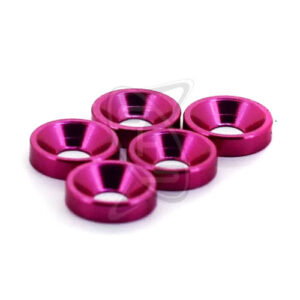 OMG M3 Aluminum Flat Washer – Pink