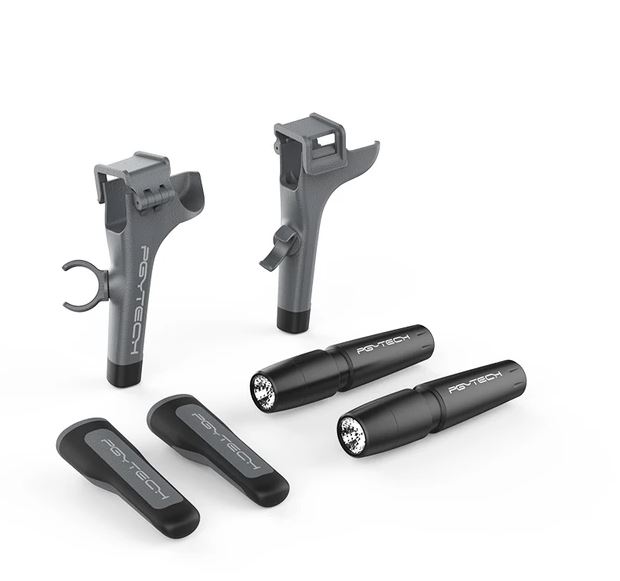 PGYTECH Landing Gear Extensions w/ LED Headlamp Set for Mavic 2