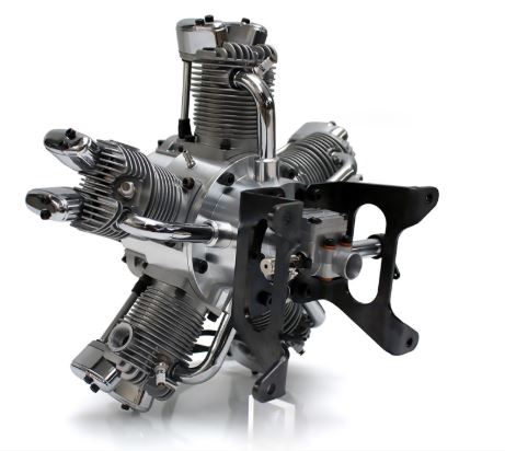 SAITO FG-73R5 73cc 5-Cylinder 4-Stroke Gas Radial Engine - Image 5