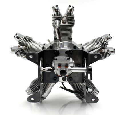 SAITO FG-73R5 73cc 5-Cylinder 4-Stroke Gas Radial Engine - Image 6