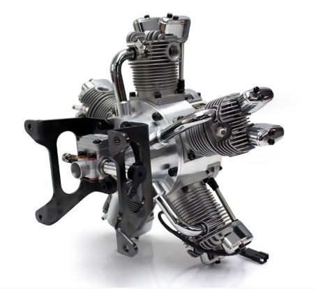 SAITO FG-73R5 73cc 5-Cylinder 4-Stroke Gas Radial Engine - Image 7