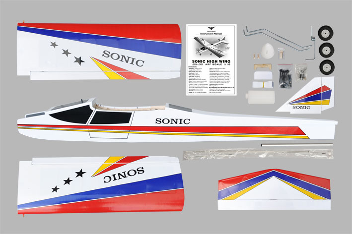 PHOENIX MODEL Sonic High Wing MK2 GP/EP.25-.32 ARF Scale 1:10 - Image 7