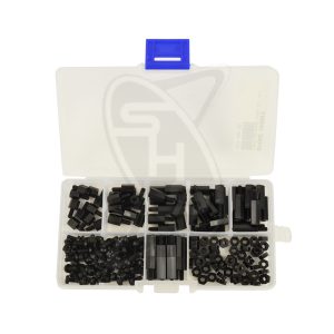 SIGLO 180pcs M3 Nylon Screw Set (Black)