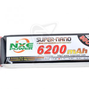NXE 3-Cells 6200mAh 50C LiPo-XT90