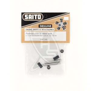 SAITO 72-40 Push Rod Covers & Seal for FG-14C/82B