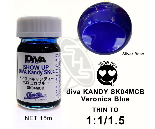 SHOW UP Diva Kandy Micro Bottle - Veronica Blue (SK04MCB) - Image 3