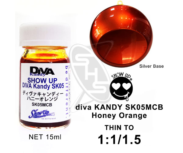 SHOW UP Diva Kandy Micro Bottle - Honey Orange (SK05MCB) - Image 3