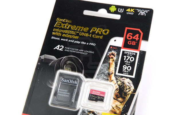 SANDISK Extreme Pro MicroSD UHS-I Card - 64GB W:90MB/s, Read: 170MB/S - Image 3