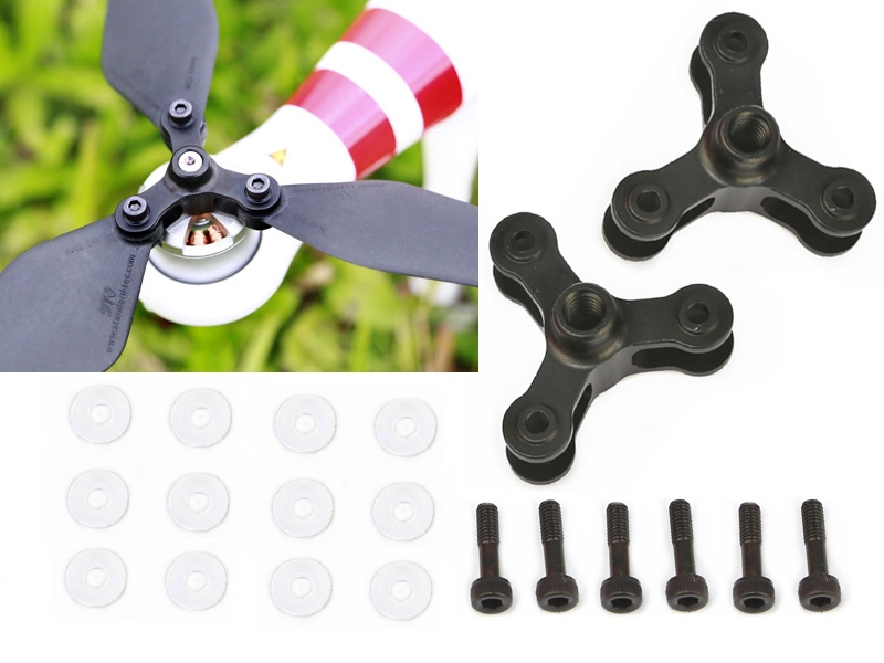 Singahobby 3-Blade Foldable Propeller CW Holder - Black