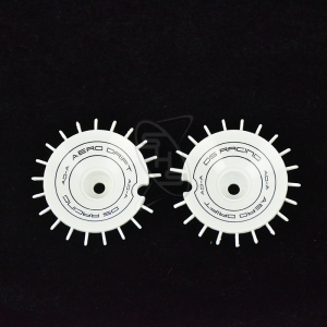 DS RACING Aero Drift Wheel Covers - Slope White, Black Front