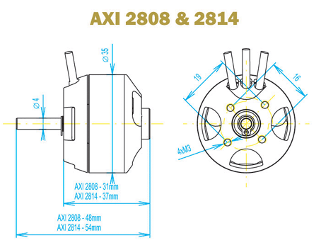 AXI 2814/16 GOLD LINE Brushless Motor - Image 3