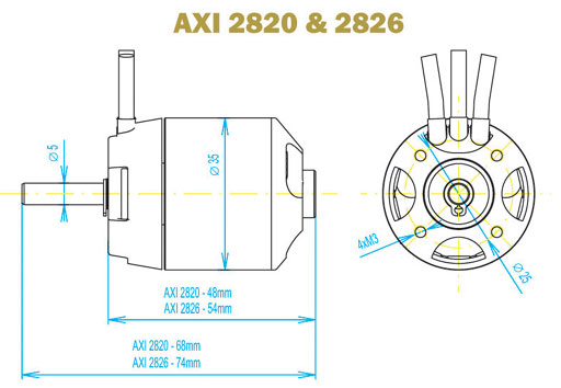Model Motors AXI 2826/6 Brushless Motor - Image 3