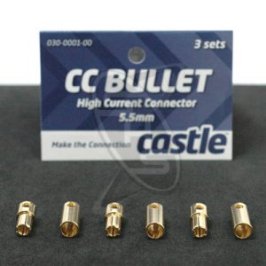 Castle Creations 5.5mm Bullet Connectors (3 pairs)