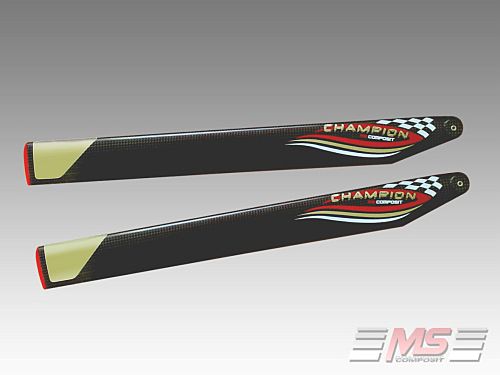 MS Composit CFC Main blades 71 cm/12/4+5 Champion (Flybarless)