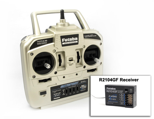 Futaba 4YFG SkySport 2.4GHz FHSS Radio System with R2104GF Receiver