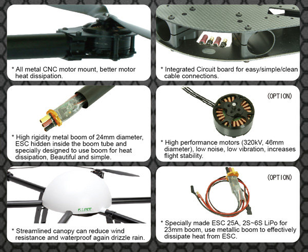 Gaui 226001 840H Hexa Flyer (Basic Kit) - Image 3
