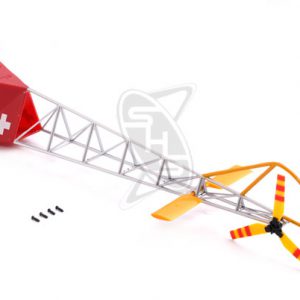 Hirobo 0301-027 XRB Lama Tail Truss (Silver)