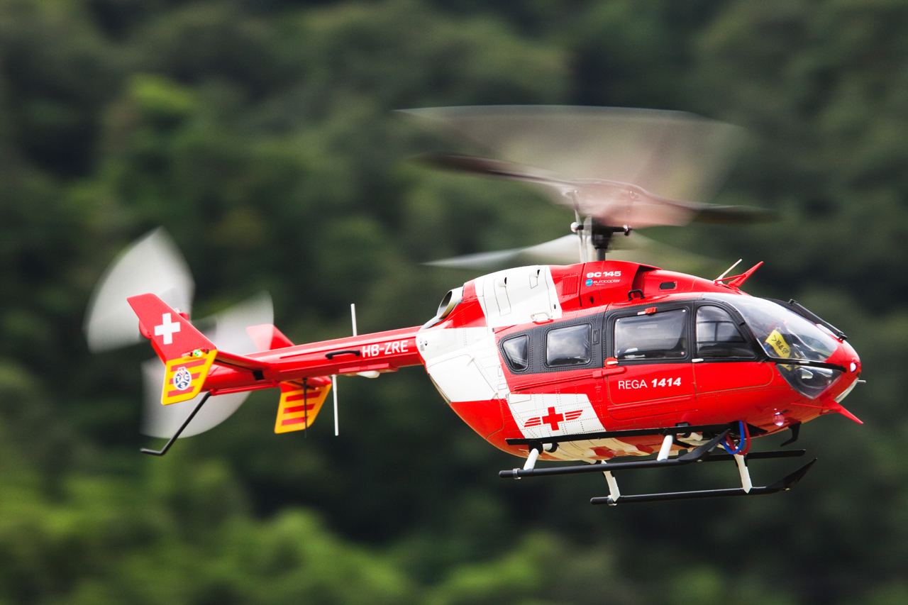 Hirobo 0312-981 SRB EC145 REGA / Switzerland (Painted Body Set Only) - Image 3