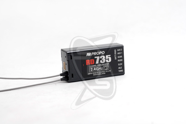 JR RD735 DSMJ 7-Channel 2.4GHz Receiver