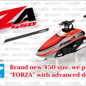 JR Forza 450 Flybarless Helicopter with Motor, ESC & Servos (Assembly Kit)