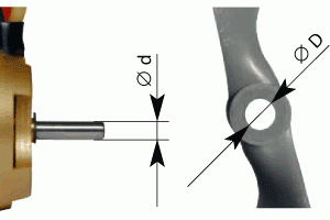 AXI Propeller Holder 5mm/M8