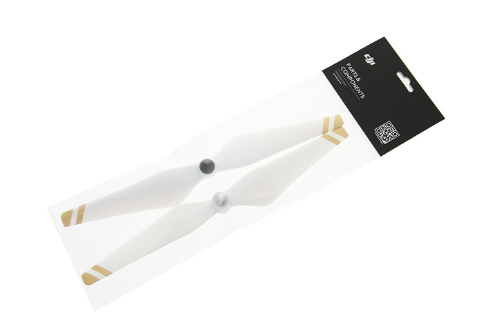 DJI 9450 Self-tightening Propellers - White with Gold Stripes - Image 3