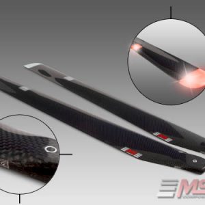 MS Composit CFC Main Blades 80cm/12/5 - 2 Colours Night Blades