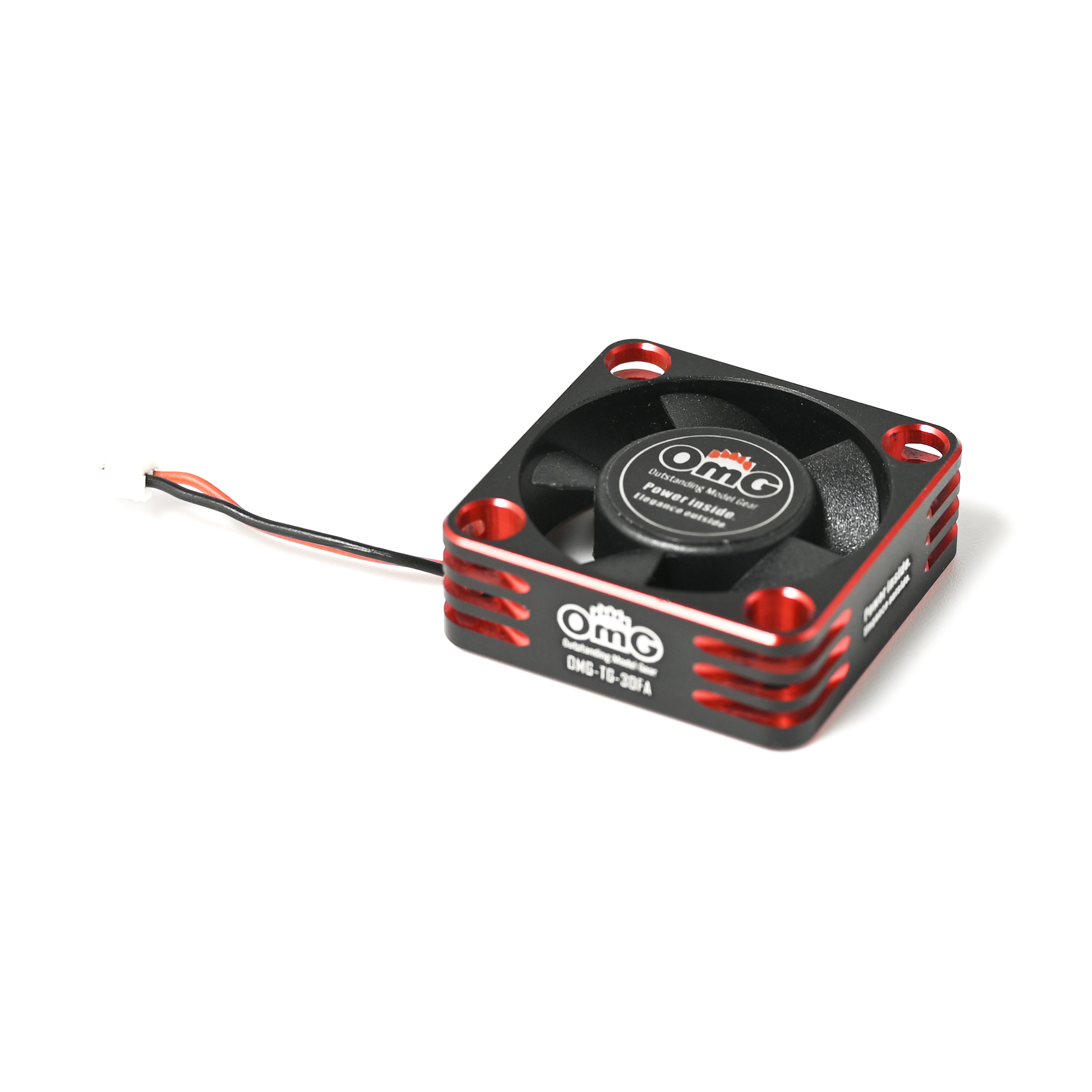 OMG Aluminum Frame High Speed Cooling Fan for MOT/ESC, 30mm (Red)