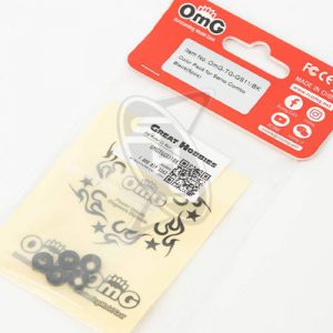 M3 ALUMINUM FLAT WASHER - BLACK