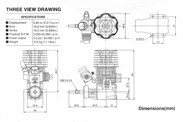 OS Max 21VZ-R Ver.2 Engine – Singapore Hobby