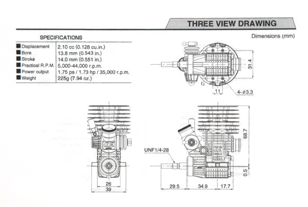 OS Speed 12XZ Spec III Engine – Singapore Hobby