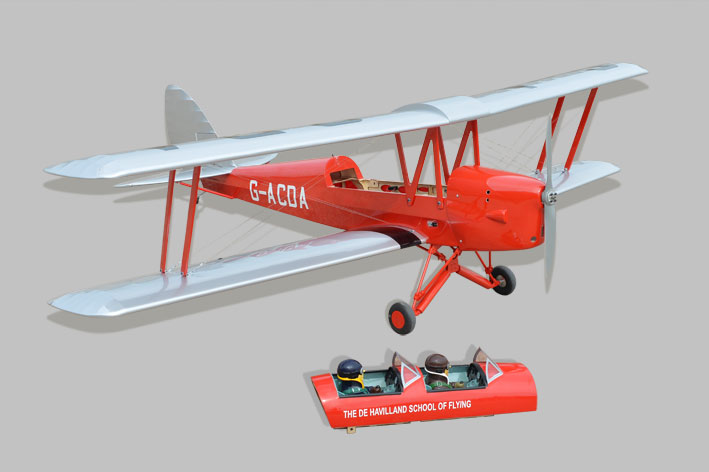 PHOENIX MODEL Tiger Moth GP/EP Size 30-35CC SCALE 1:6 ¼ ARF - Image 6