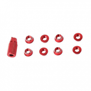 SINGAHOBBY Transmitter Screw Nuts for FUTABA / JR / FRSKY - Red (8)
